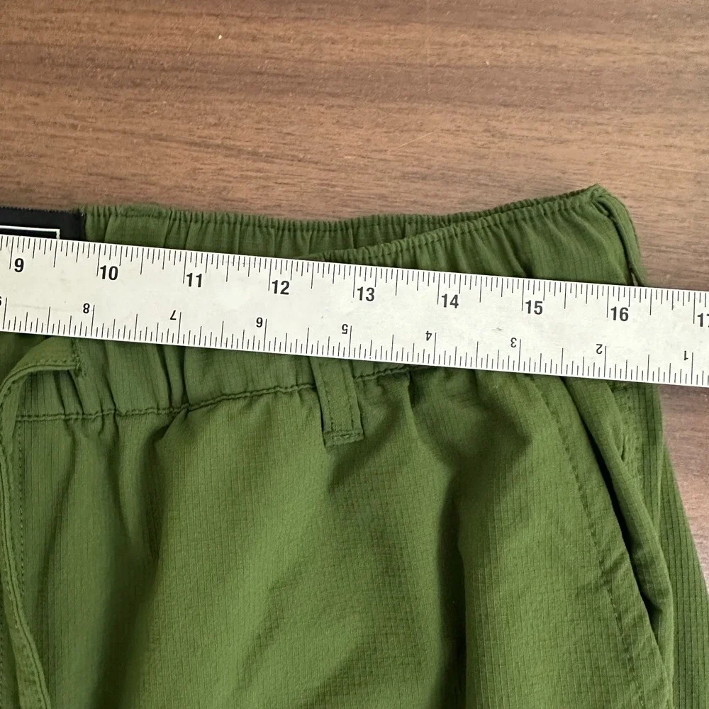 Coalatree Trailhead Adventure Pants Regular Green Ripstop Drawstring Mens L